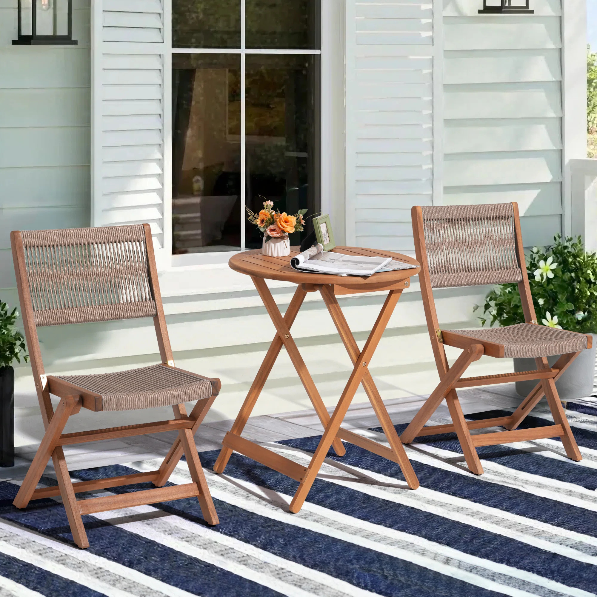 Kalisha 2 - Person Round Outdoor Dining Set | Wayfair North America
