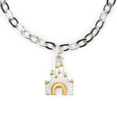 Disney Princess Castle Silvertone Bracelet | shopDisney (UK)