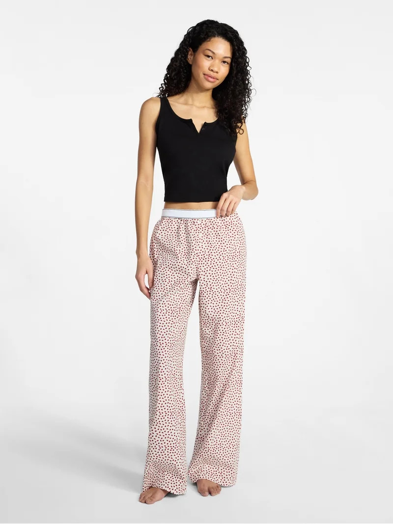 No Boundaries Sleepwear Cotton Boxer Pants, 31'' Inseam, Women's XS-XXL | Walmart (US)