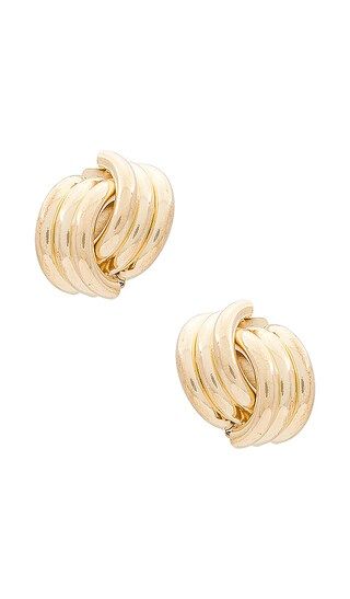 SHASHI X Revolve Knot Earrings in Metallic Gold. | Revolve Clothing (Global)