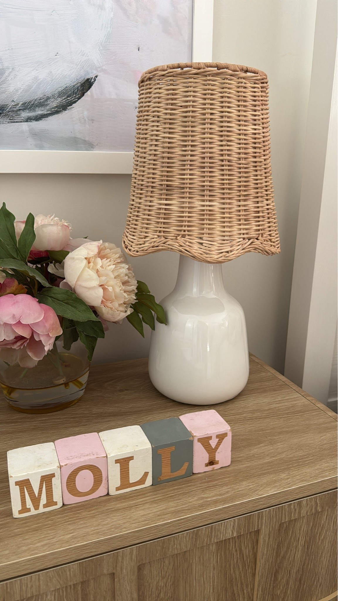 I love these sweet scallop lamps. They come in a set of two and they’re on sale right now. I put them in my daughter’s room. But they’d be really cute and like a Boho chic room or a beach house. Or I could see them in a sweet southern home. I just love them! ￼

#LTKHome