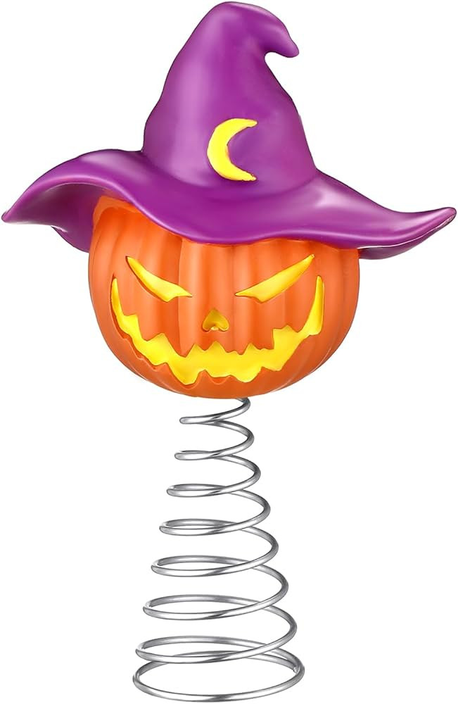 Halloween Pumpkin Skull Ghost Miniature Tree Topper Spooky Halloween Ornaments Pumpkin Halloween ... | Amazon (US)
