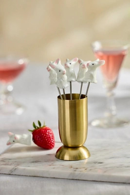Bunny Cocktail Picks, Set of 6 | Anthropologie (US)