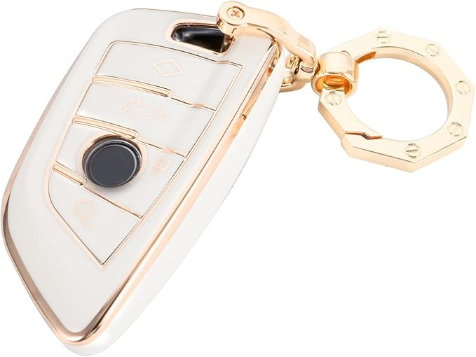 for BMW Key Fob Cover Shell Case fit BMW X1 X2 X3 X5 X6 X7 and Series 1 2 3 4 5 6 7 8 with Gold K... | Amazon (US)