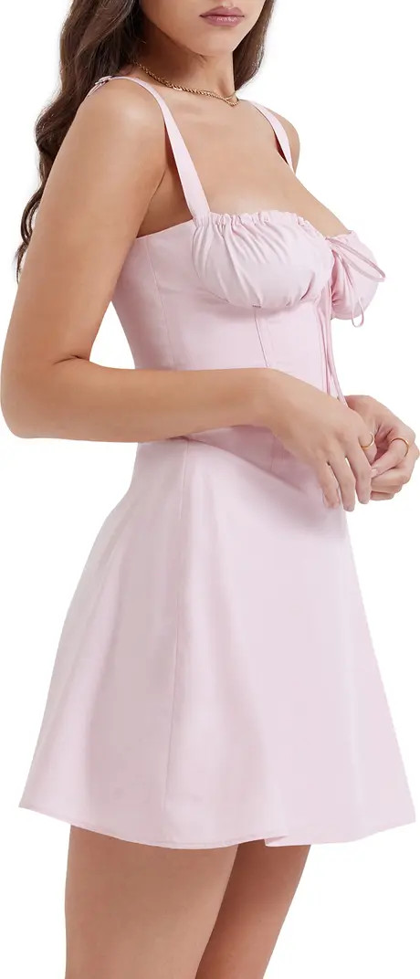 Carlotta Corset Bodice Cotton Blend Cocktail Dress | Nordstrom