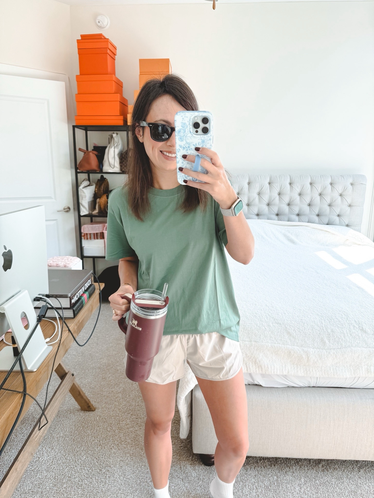 Lululemon all yours tee in grey eucalyptus (size 6) with hotty hot shorts in Mojave tan (size 6)  



#LTKSaleAlert #LTKStyleTip #LTKFindsUnder100