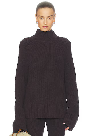 Camila Coelho Nika Sweater in Chocolate. - size S | Revolve Clothing (Global)