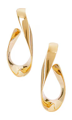 Isabel Marant Twisted Hoops in Dore from Revolve.com | Revolve Clothing (Global)