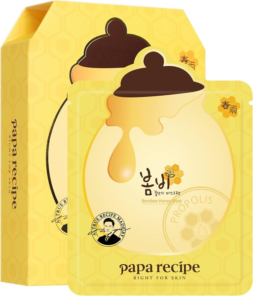 Papa Recipe Bombee Honey Mask Pack 25g * 10 sheets - Sheet Mask, Facial Skin Care, Deep Moisturiz... | Amazon (US)