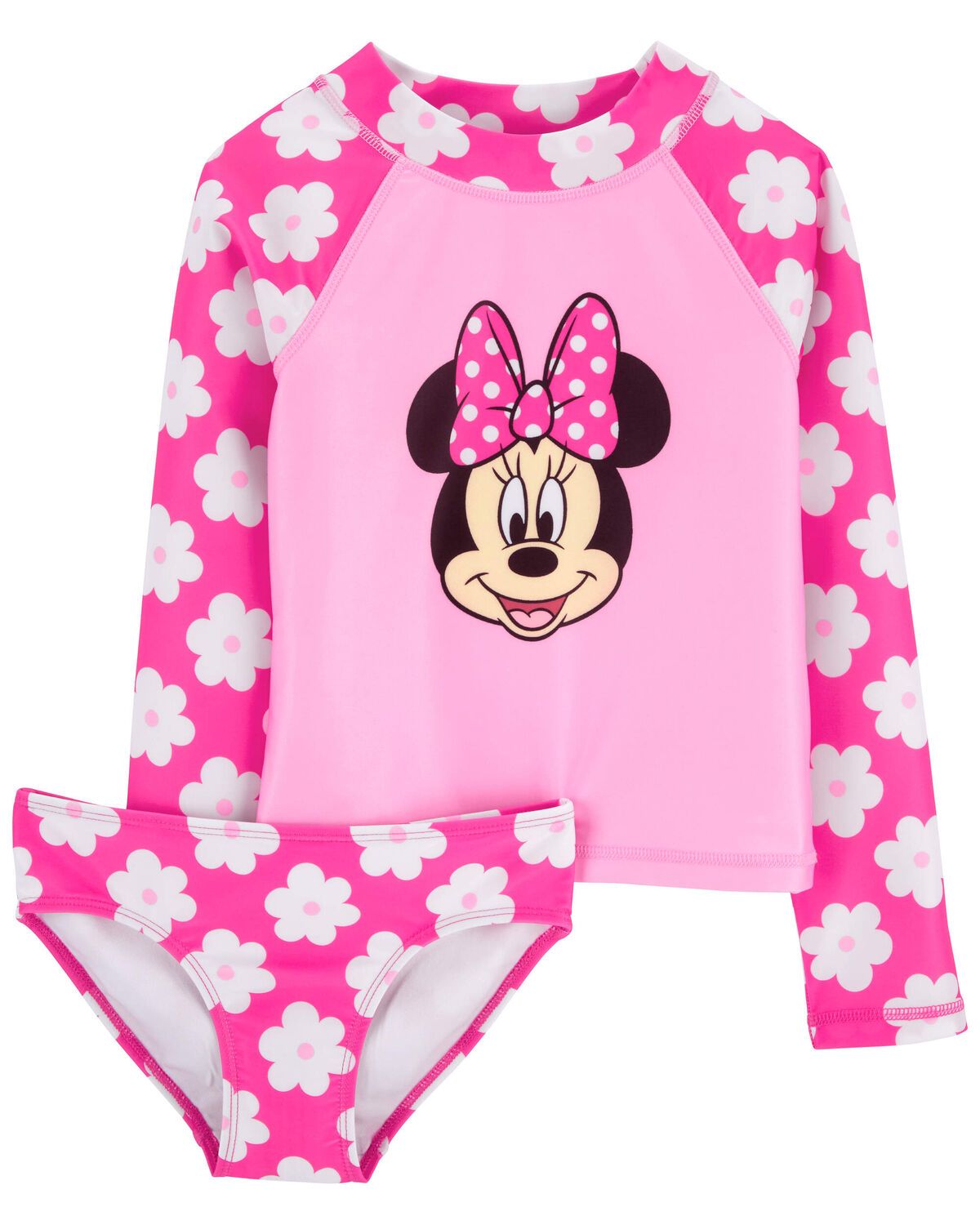 Pink Kid Minnie Mouse 2-Piece Rashguard Set | carters.com | Carter's