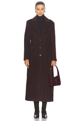 Staud Sanza Coat in Bark | FWRD | FWRD 