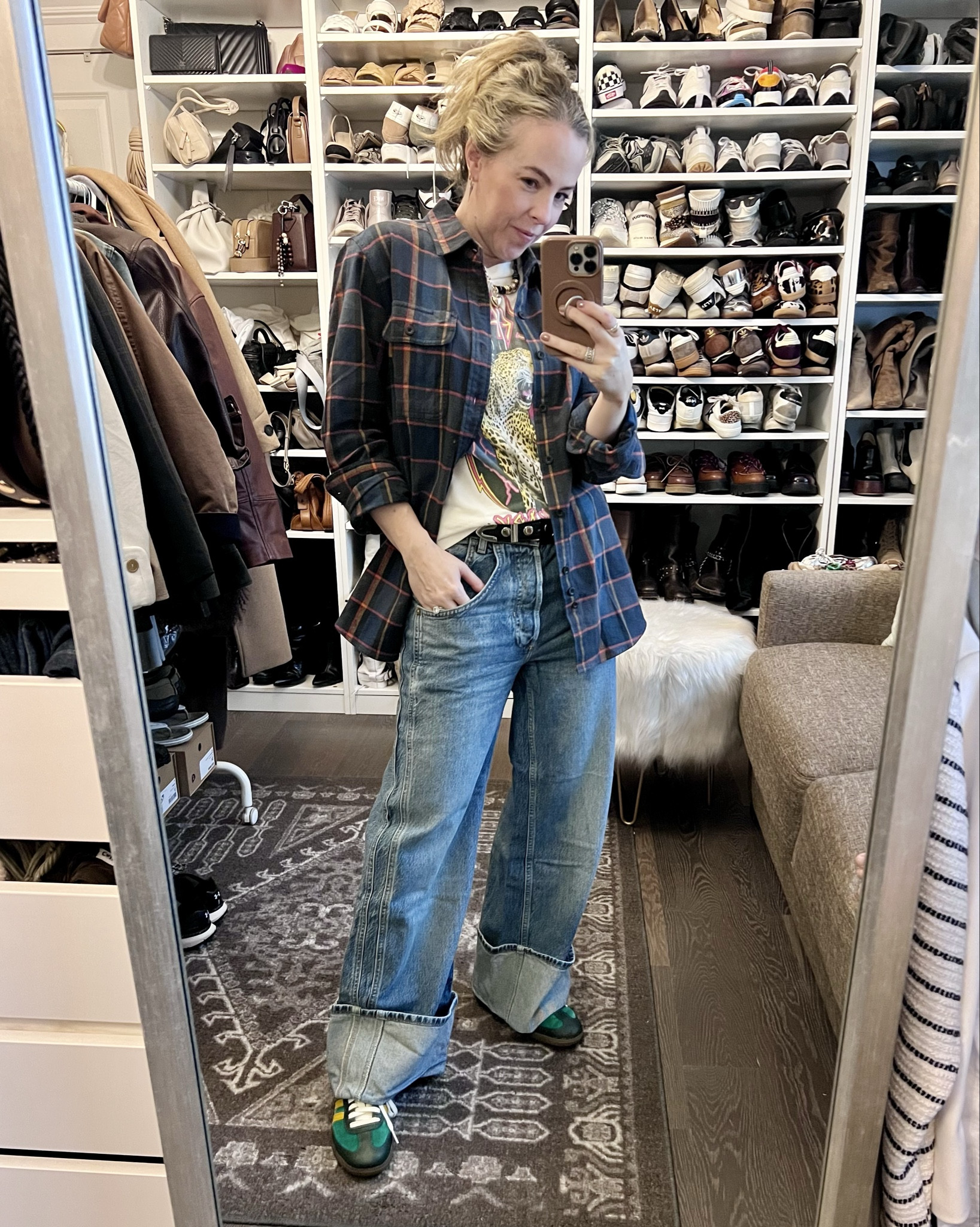 My 8th grade self would be totally down with this flannel shirt outfit 

#LTKOver40