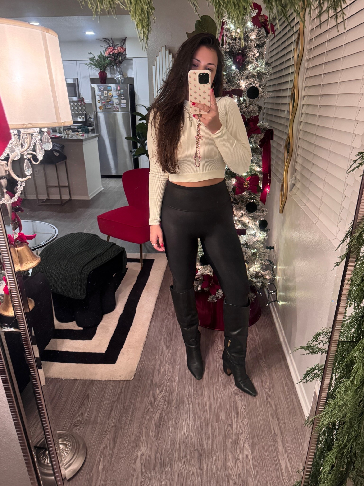 Spanx faux leather leggings on major sale! Under $50

#LTKHoliday #LTKootd #LTKSaleAlert