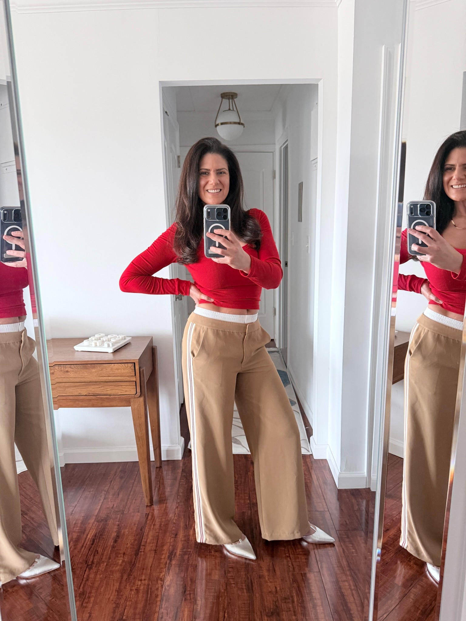Wore this to a girls dinner. 
Expensive pants with an inexpensive top always works for me. 



#LTKWorkwear #LTKootd #LTKOver40