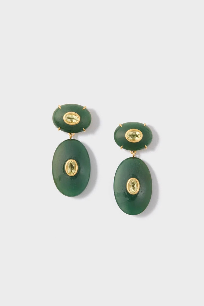 Green Jade Dorothy Earrings | Tuckernuck (US)