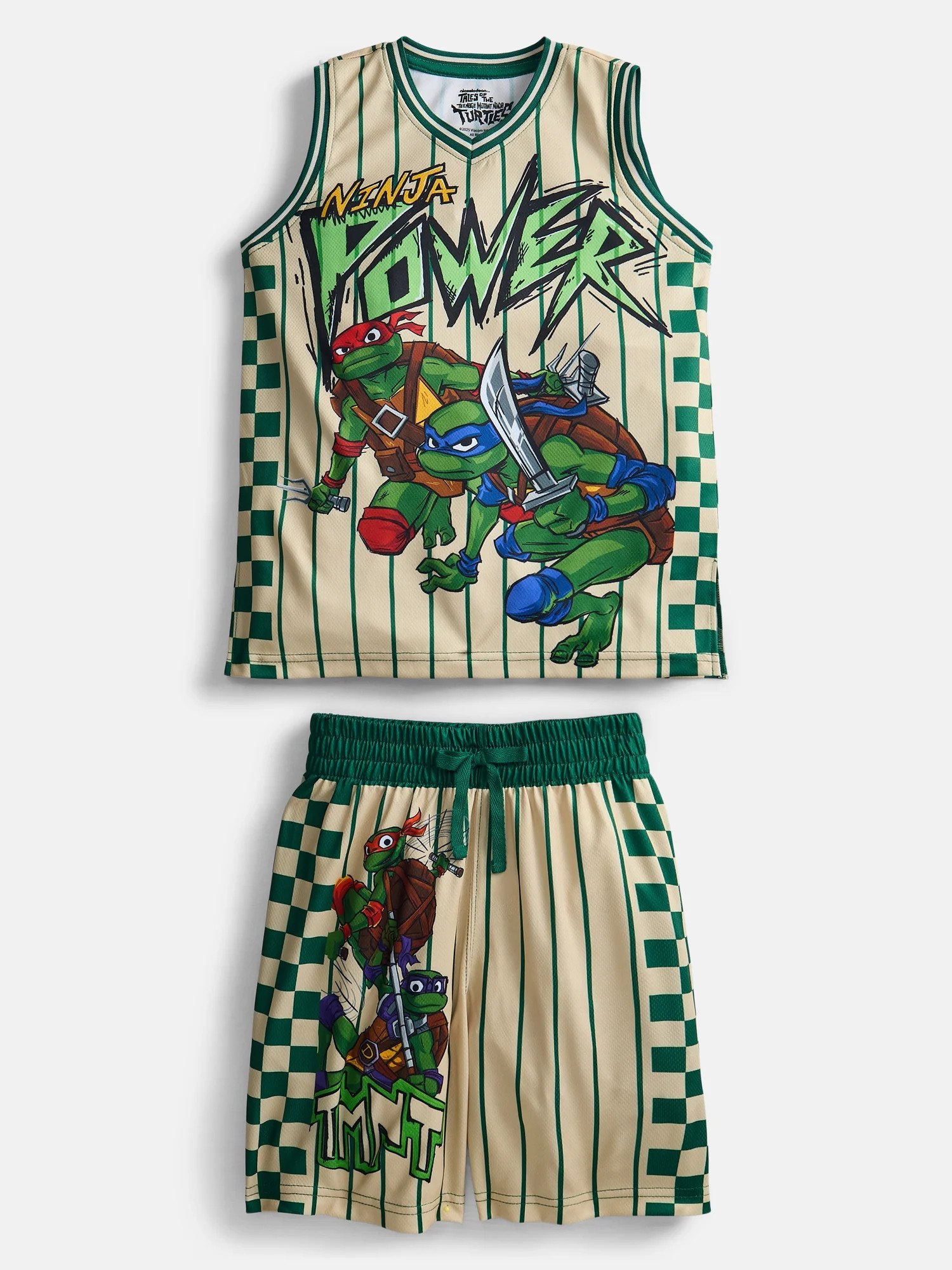 Teenage Mutant Ninja Turtles Boys Basketball Jersey and Matching Shorts Set, 2-Piece, Sizes 4-12 | Walmart (US)