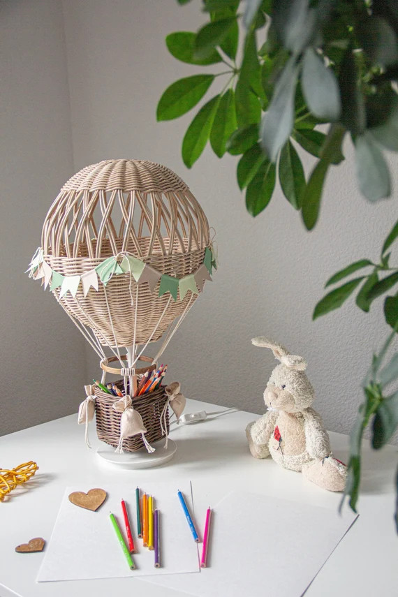Table Lamp Hot Air Ballon Bedside Night Light | Etsy | Etsy (US)