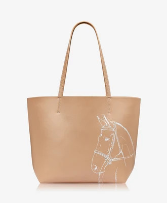 Hunter Horse Tote with Matching Wristlet | GiGi New York / Graphic Image