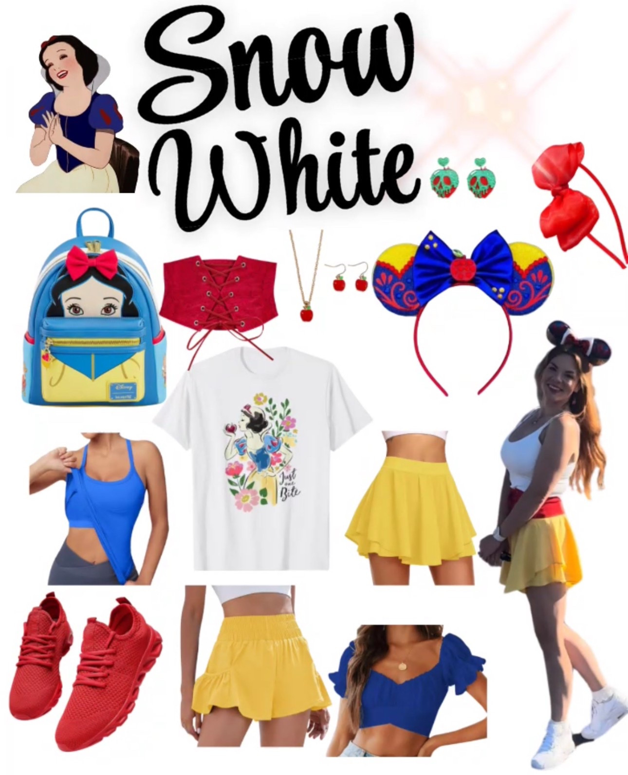 A lot of people are getting ready for a Disney vacation, and since I consider myself a Disney Princess 💅🏻👸🏼 and enjoy putting outfits together for the parks, I want to make it easy for anyone to do the same! I will be posting my boards for my ✨Princess Edit✨, so follow along and download the LTK app to snag these products, all from Amazon! 🤩
Live action Snow White has officially hit theaters and how fun would it be to dress up for the movie! She’s the princess I chose to match on my last Disney trip! 🍎 
❤️💙💛
Everything is LINKED! 🥰



#LTKTravel #LTKOver40
