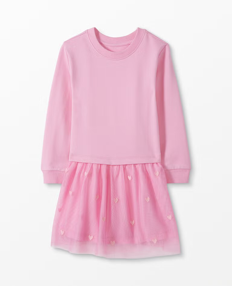 Valentines Terry + Tulle Dress | Hanna Andersson