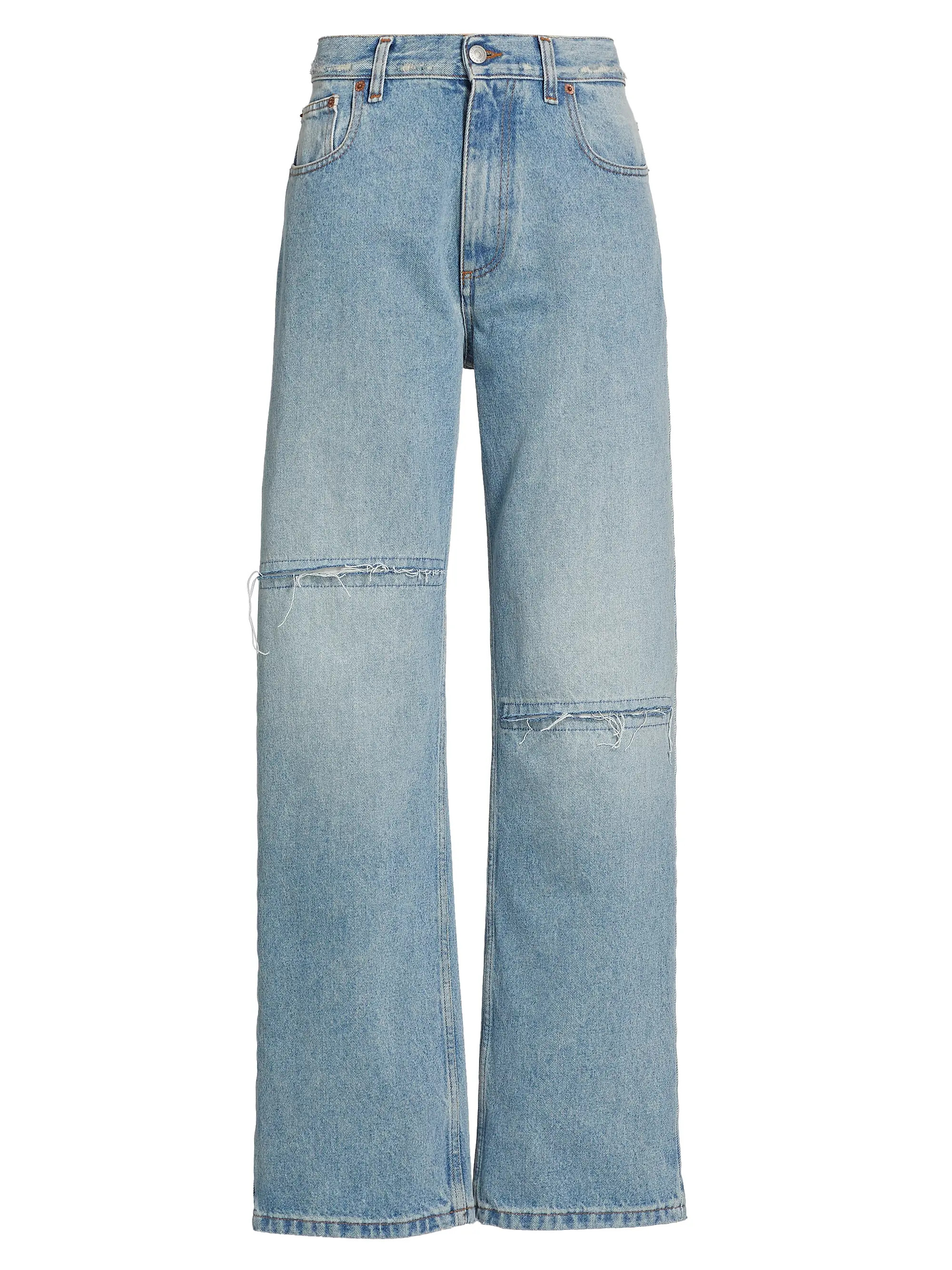 Slit Straight-Leg Jeans | Saks Fifth Avenue
