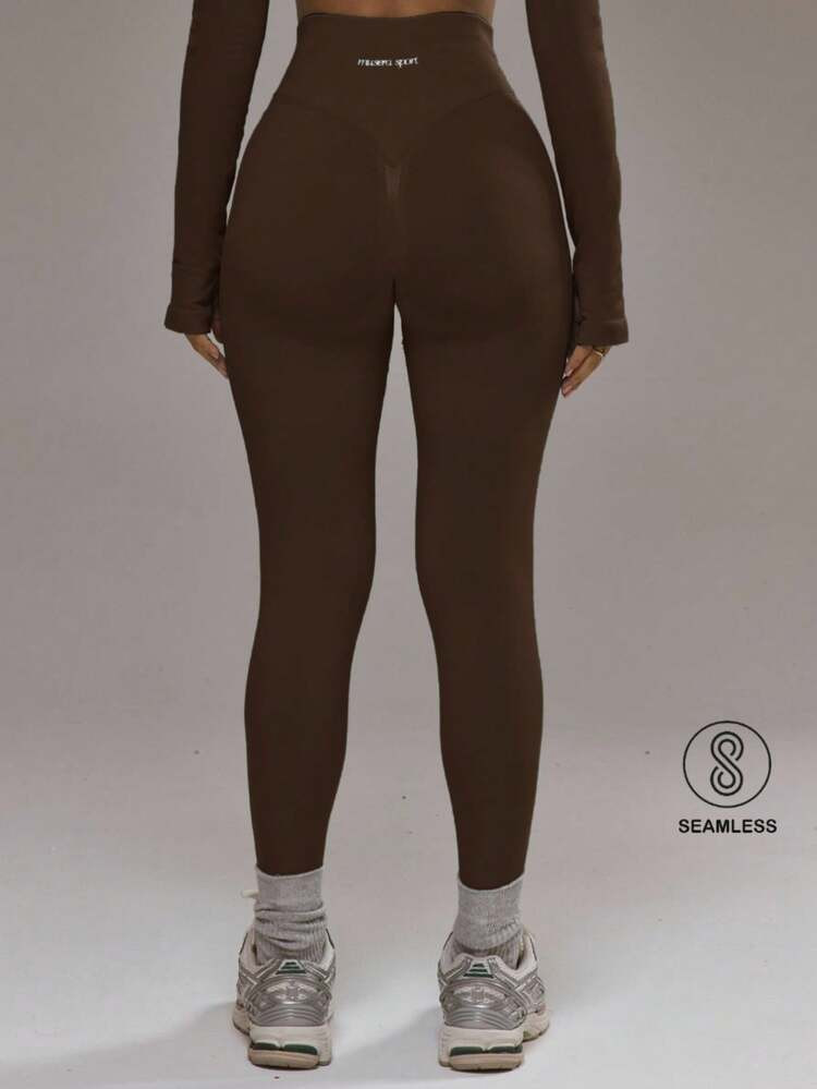 Musera Sport High Rise Seamless Leggings Bottom Only Padel Autumn Fall Winter Activewear Sport Gy... | SHEIN