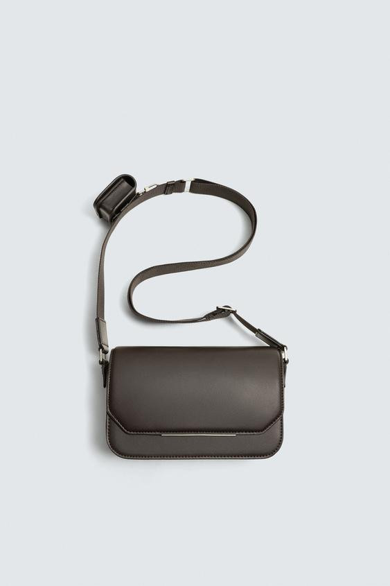 PLAIN FLAP CROSSBODY BAG | Zara US