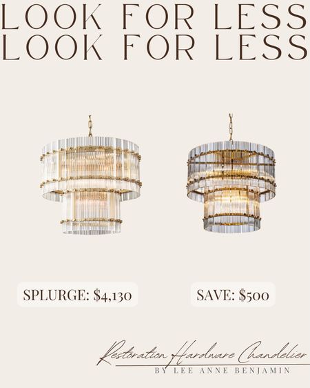 Restoration Hardware look for less chandelier from Wayfair! Comes in 3 colors! 

#LTKhome #LTKstyletip