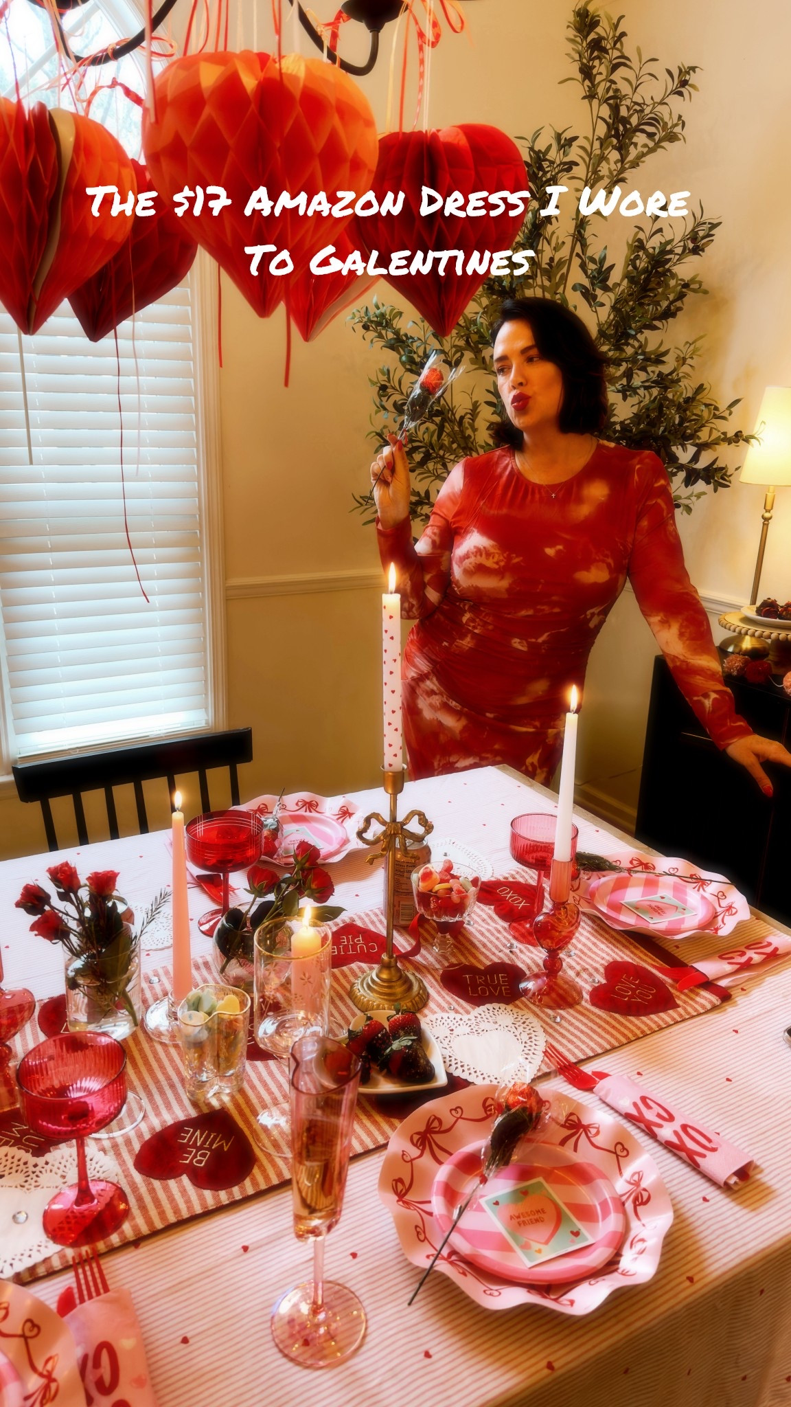 Because girl friendships deserve a holiday too! My sister @loganwilm threw the prettiest Galentine’s Dinner 🎀💝✨🍓 We candle painted, laughed, and had the best time. Highly suggest no matter what your marital status is, we had single girls, married girls and I mean let’s face it girls just want to have fun right? Girl things, girl dinners,Galentine’s  party #galentinesday 

#LTKootd