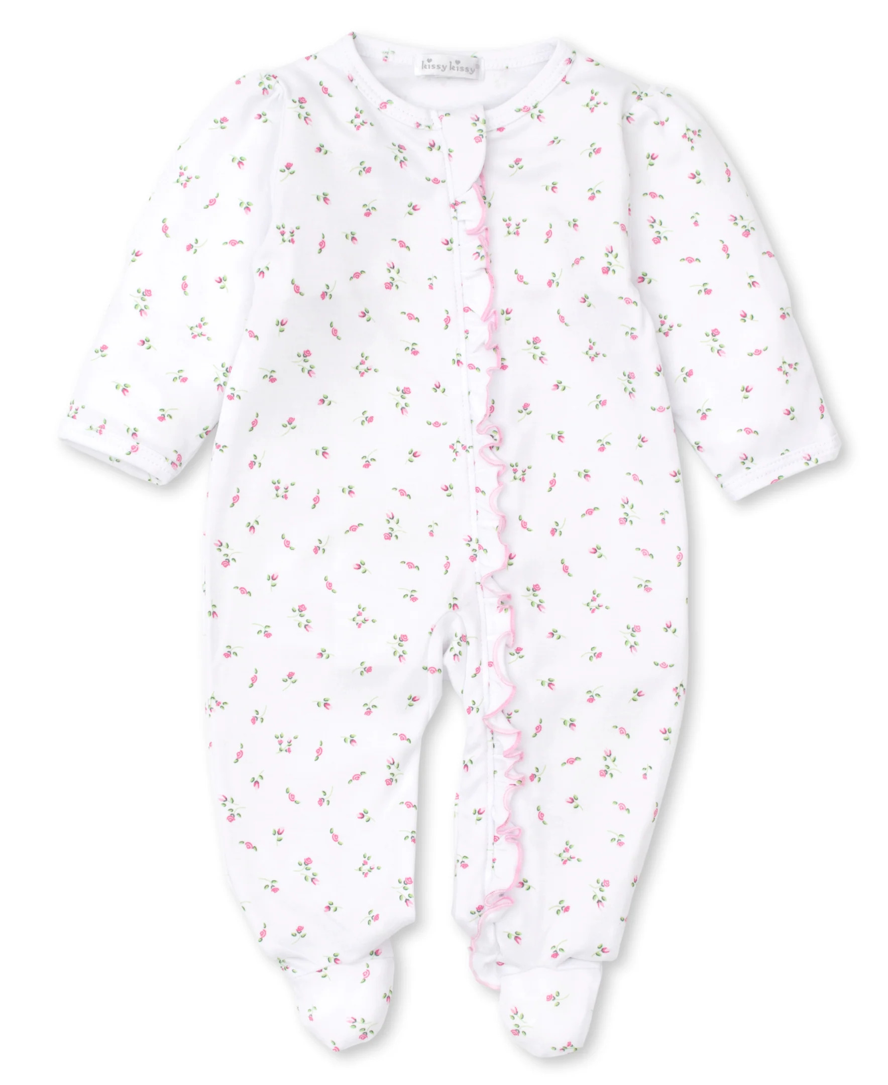Garden Roses Ruffle Zip Footie | Kissy Kissy