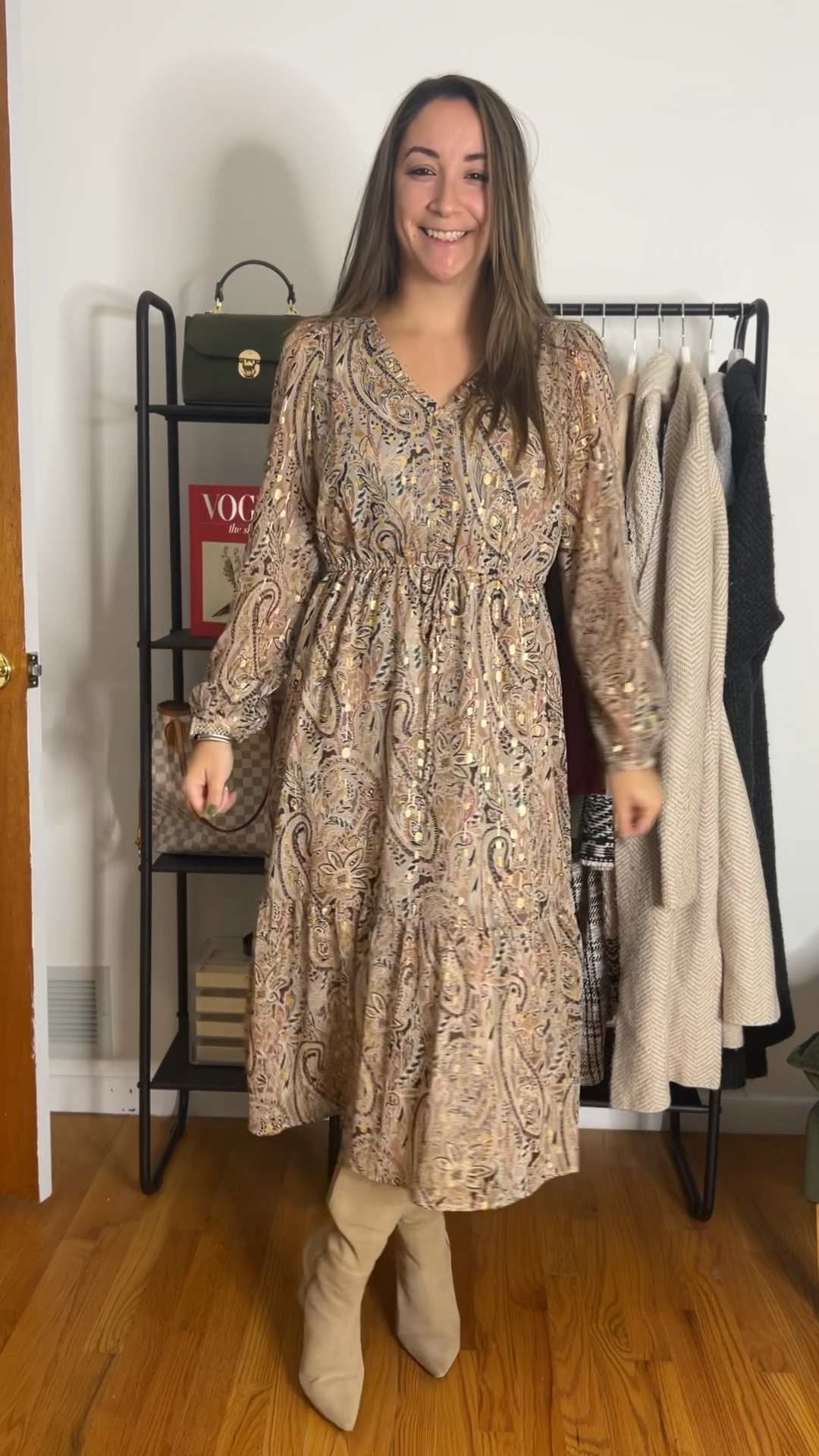 If this Loft Dress doesn’t scream Thanksgiving I don’t know what else will. The dress is perfect because of how light it is yet still super chic for the holiday!

#LTKHoliday #LTKVideo #LTKSeasonal