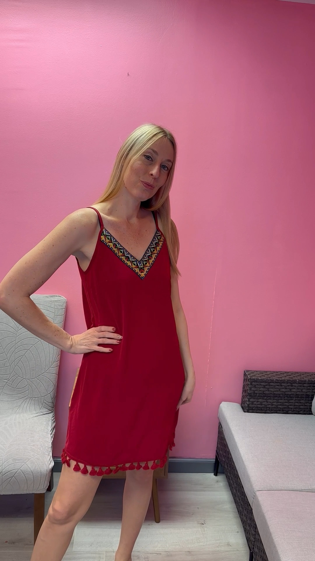 Boho tassel dress 
❤️ this is a perfect spring break vacay dress and it works as a swimsuit cover up too
❤️ no stretch but loose fitting
❤️ I am wearing size small, fits true to size, I am 5’10”
❤️ Amazon dress, Amazon under $50 find

#LTKTall #LTKFindsUnder100 #LTKFindsUnder50