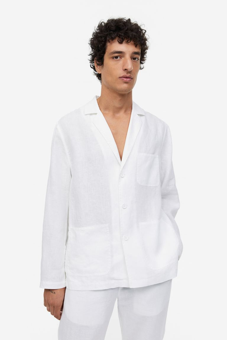 Unkonstruiertes Leinensakko Regular Fit | H&M (DE, AT, CH, NL, FI)