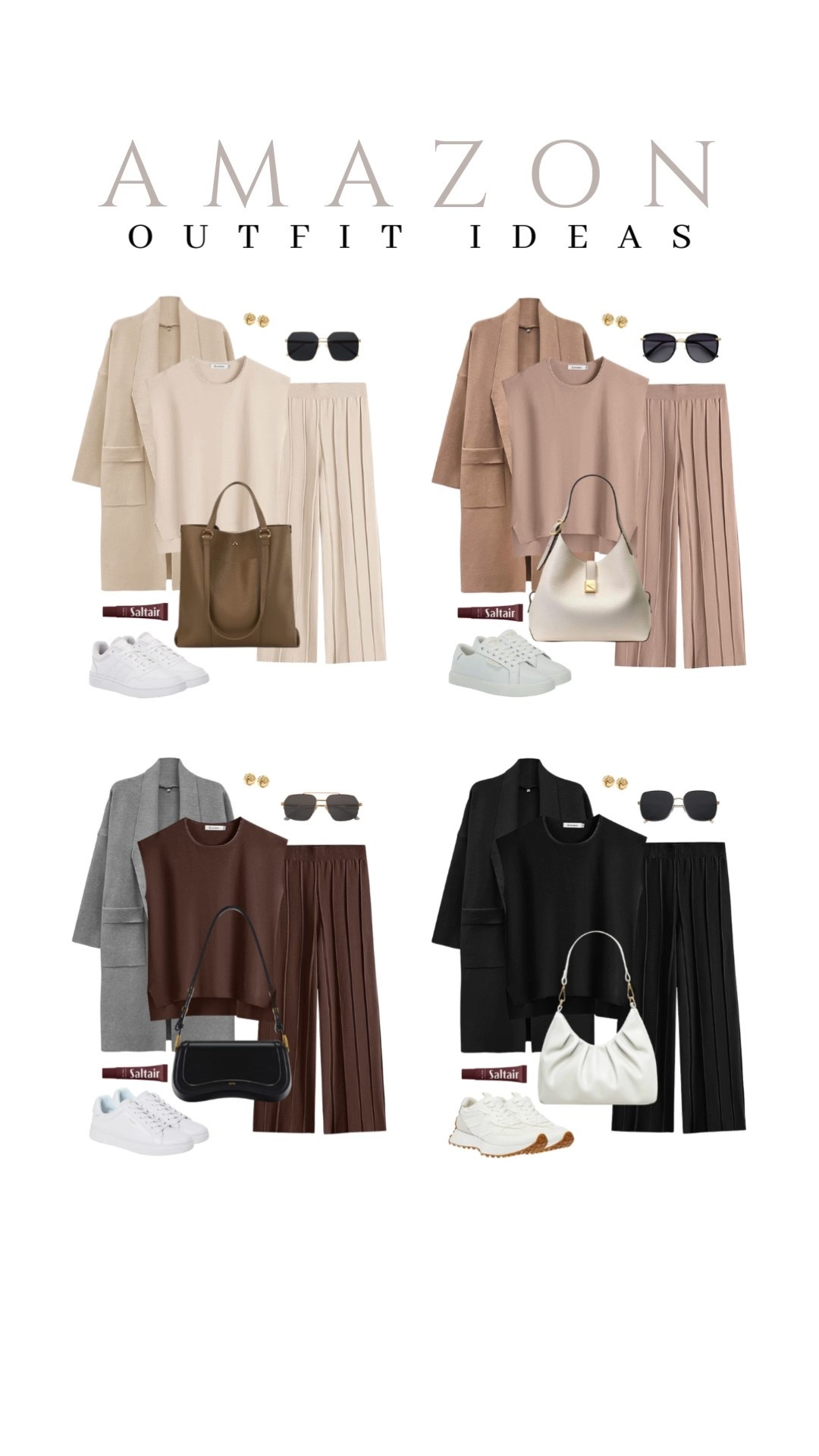 Layer a cardigan coat over your fave two piece set to create a chic new outfit!
crossbody tote bag, matching set, aviator sunglasses, shoulder bag, dumpling style bag, open front cardigan, beauty finds, affordable fashion, trendy look, viral products, casual outfit idea, how to style, ways to style, fall to winter style, amazon fashion, affordable style, transitional outfit idea

#LTKFindsUnder50 #LTKSeasonal #LTKU