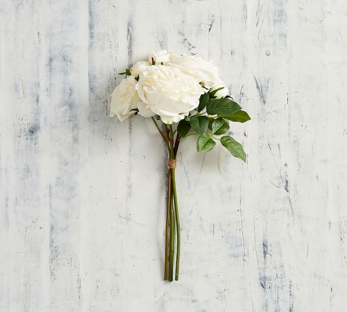 Faux Rose Bundle - White | Pottery Barn (US)