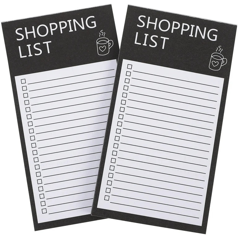 2 Books of Shopping List Pad Grocery List Notepad Shopping Magnetic Shopping Checking List Notepa... | Walmart (US)