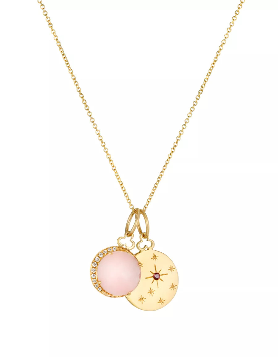 14K-18K Yellow Gold & Multi-Gemstone Double-Pendant Necklace | Saks Fifth Avenue
