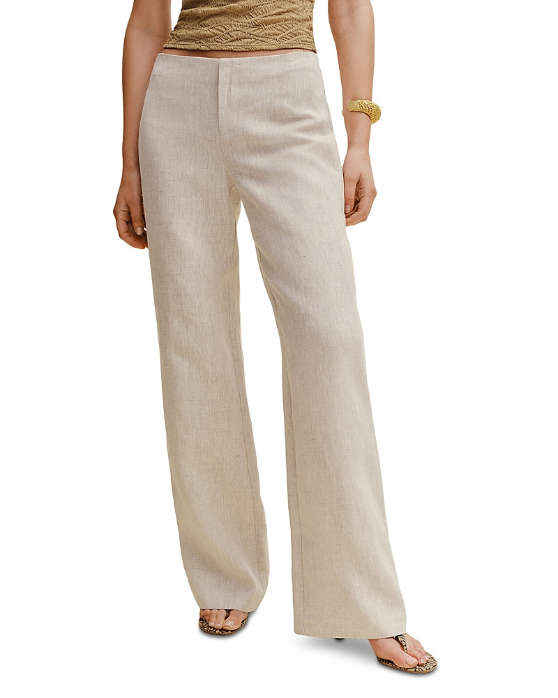 Reformation Vida Linen Low Rise Pants | Bloomingdale's (US)