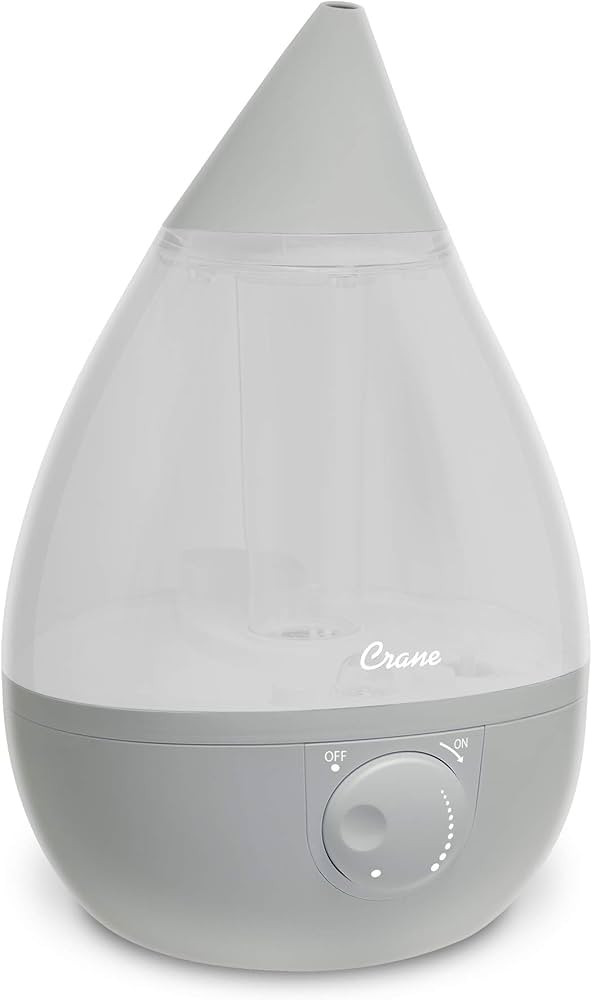 Crane Ultrasonic Teardrop Cool Mist Humidifier, Large 1 Gal Tank, Automatic Shut-Off, Baby Humidi... | Amazon (US)
