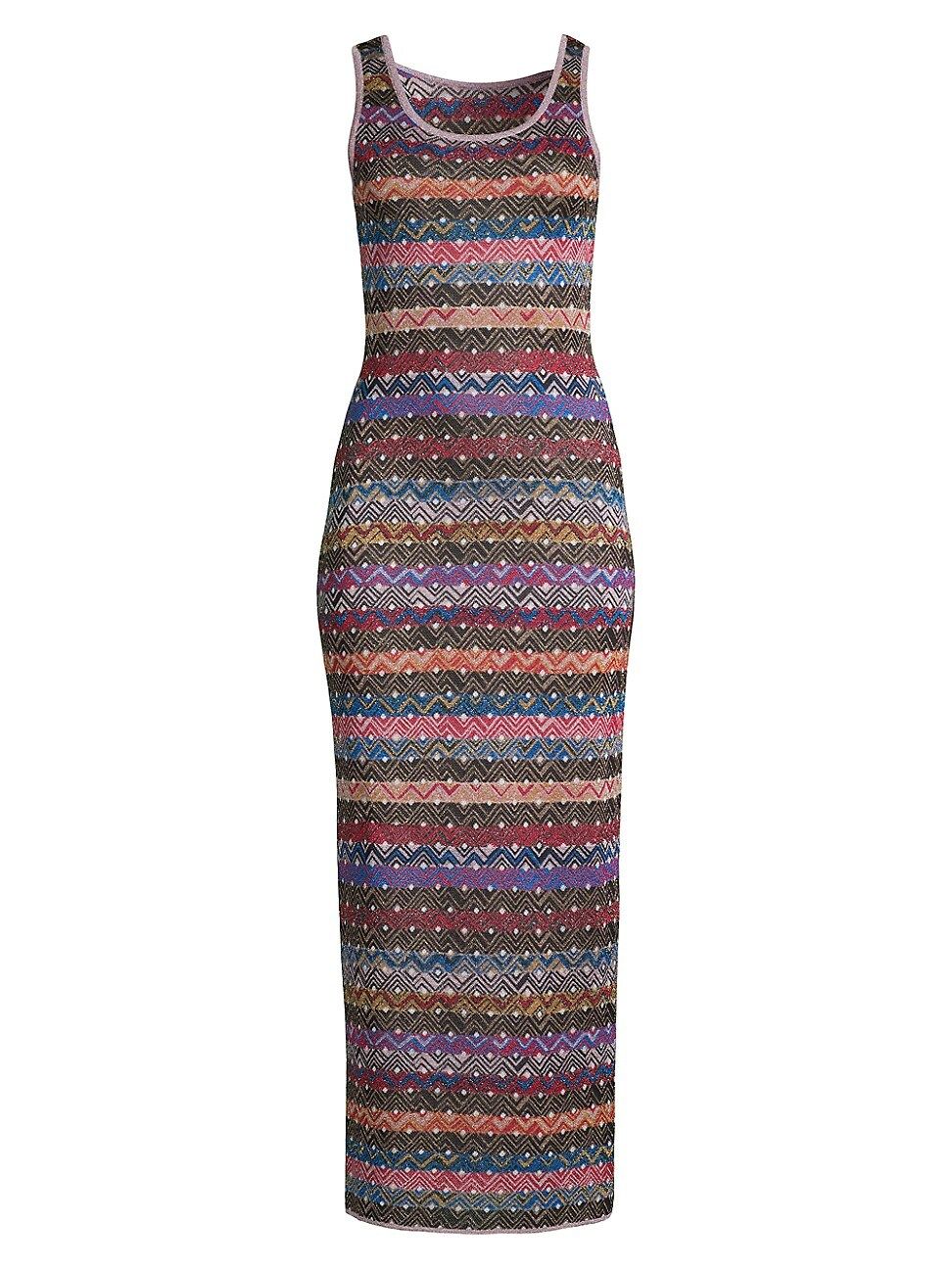 M Missoni Women's Multi-Stripe Maxi Dress - Size 4 | Saks Fifth Avenue