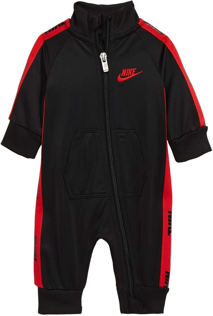Nike Baby Boys Long Sleeve Tricot Taping Full Zip Coverall | Amazon (US)