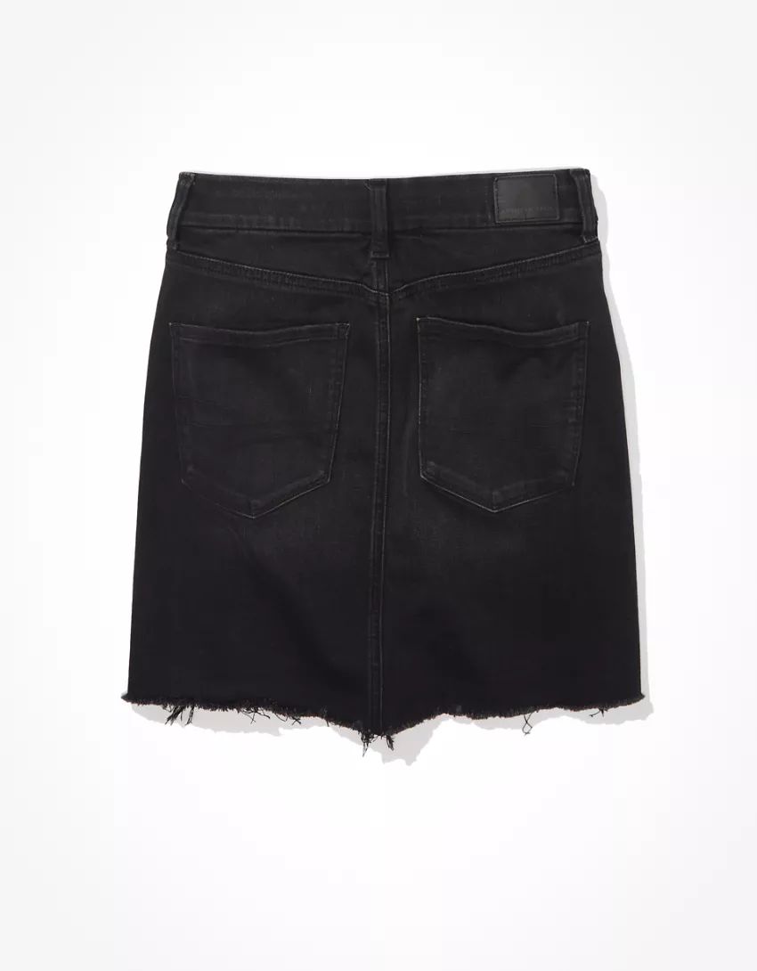 AE Ne(x)t Level Stretch Curvy Denim Mini Skirt | American Eagle Outfitters (US & CA)