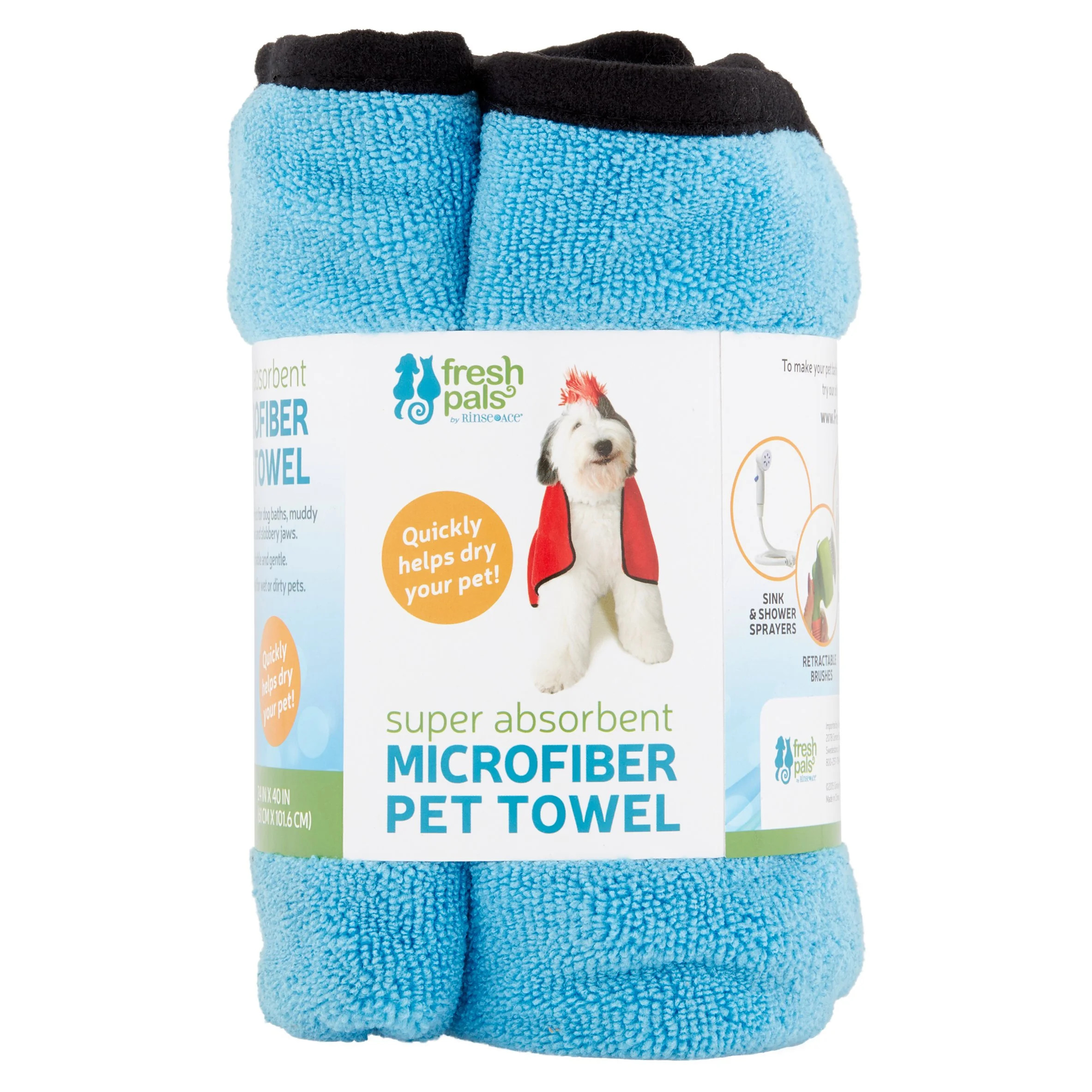 Fresh Pals Microfiber Pet Towel | Walmart (US)