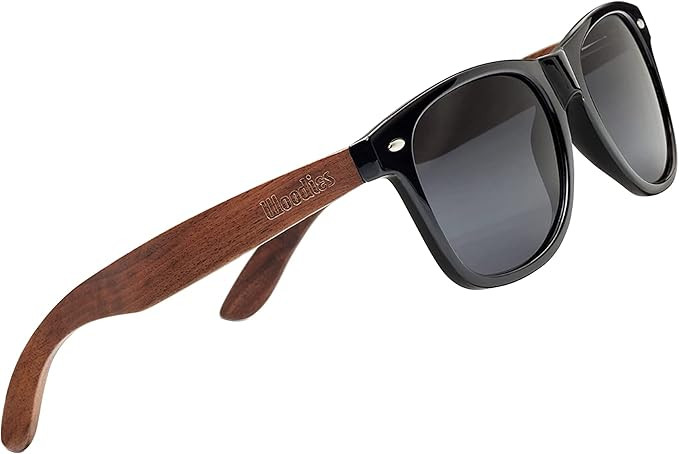 Woodies Polarized Wood Sunglasses with Free Bamboo Sunglasses Case for Men and Women | 100% UVA/U... | Amazon (US)