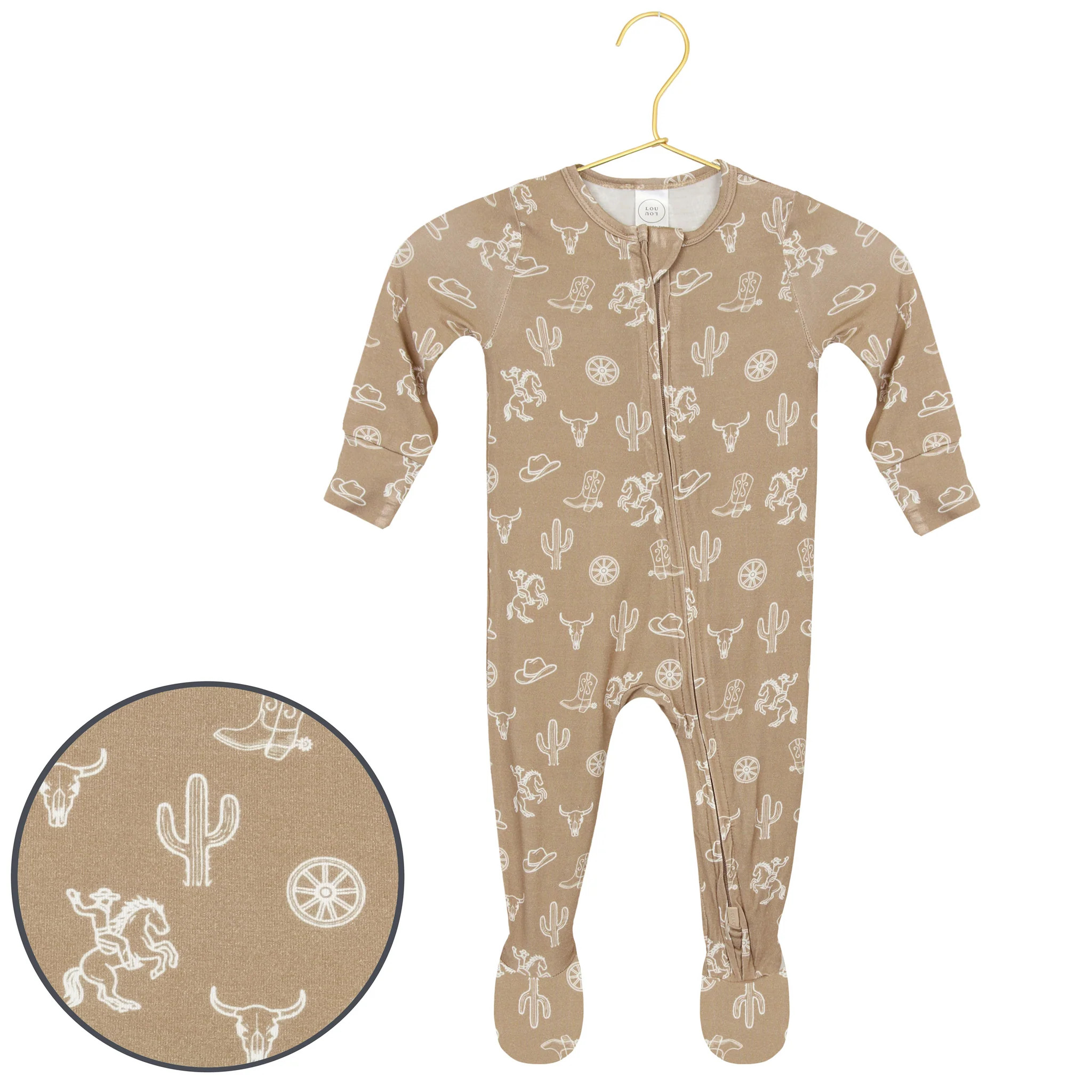 Wyatt Zipper Footies | Lou Lou & Company