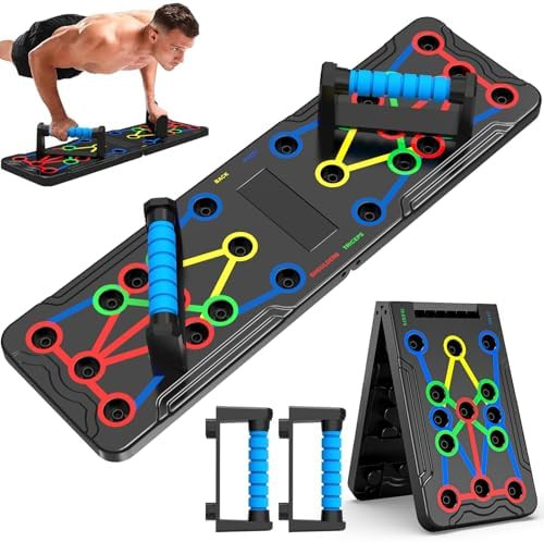 Solid Push Up Board 15 in 1 Home Workout Equipment Multi-Functional Pushup Stands System Fitness ... | Amazon (US)