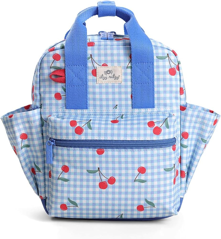 Itzy Ritzy Toddler Backpack - Daycare Bag - Features Adjustable Shoulder Straps, 2 Side Pockets &... | Amazon (US)