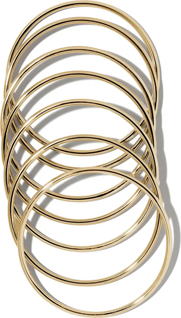 Jennifer Fisher Set of 7 Mixed Metal Bangles | Nordstrom | Nordstrom