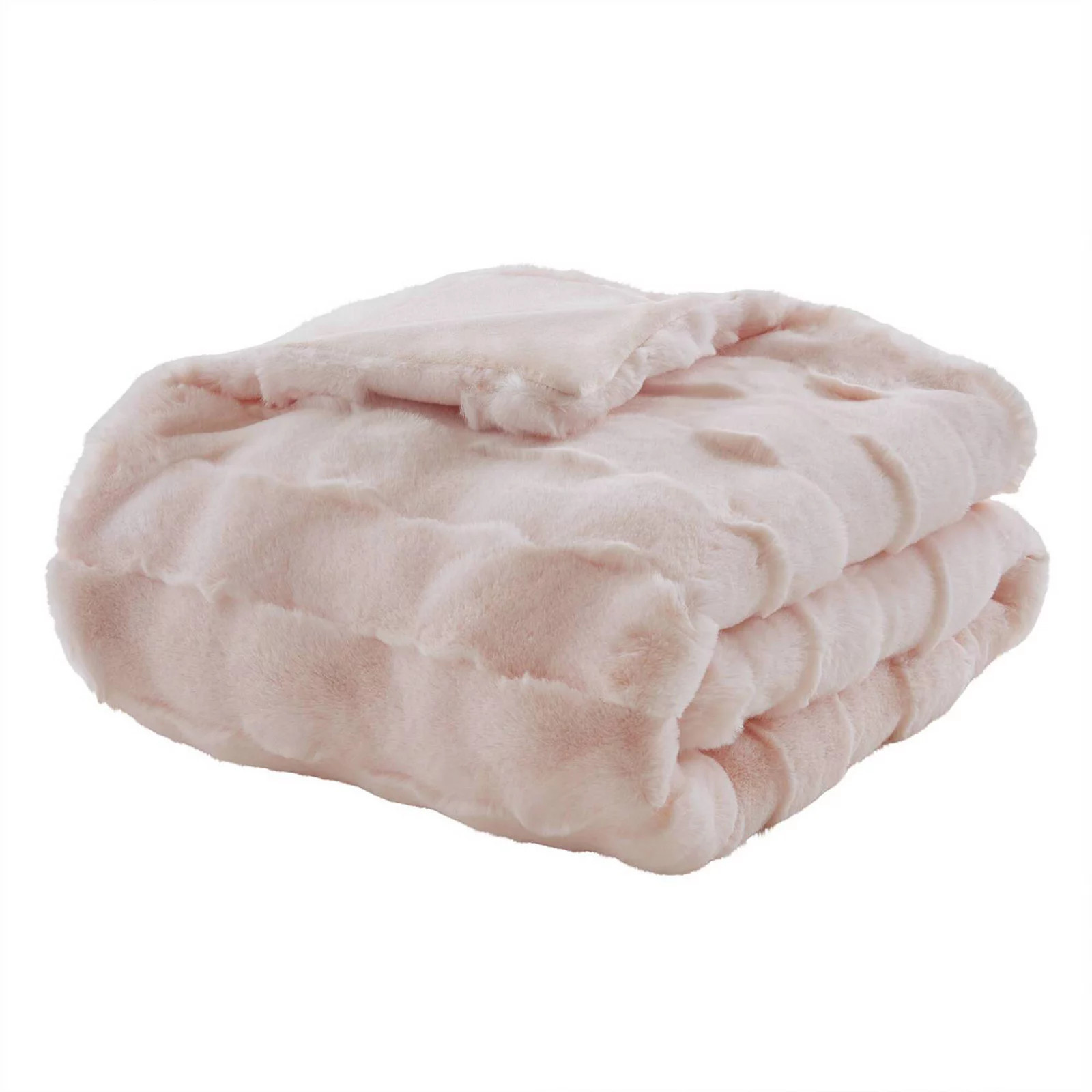 Madison Park Vivienne Faux Fur Throw Blanket, Pink | Kohl's