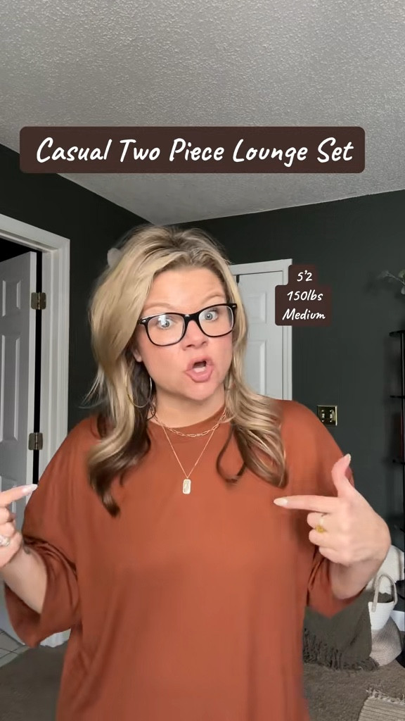 This two piece set is so soft and comfy!! The perfect set to run errands or hang out at home !

#LTKOver40 #LTKPlusSize #LTKMidsize